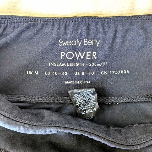 Sweaty Betty Power Biker Shorts 9" - Picture 3 of 3